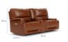 Oslo 3 Power Console Loveseat, 