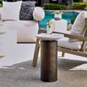 Olso Outdoor Accent Table, Styled