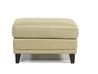 Peoria Ottoman in Sand Leather, Image 2