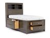 Remi Bookcase Bed & Dresser & , AngledOpen