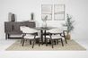Riley Round Dining Table & 4 C, Styled