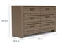 Ruff Hewn Panel Bed & Dresser , 