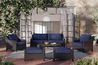 Skye Outdoor 6 Piece Sectional, Styled