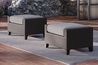 Skye Patio Ottoman, Styled