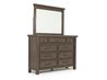 Sonora Sleigh Bed & Dresser & , AngledAngle