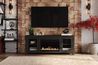 Tybee Fireplace Console, Styled
