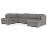 Vivian Full Pullout Tux Chaise, Angle