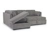 Vivian Full Pullout Sofa Chaise, angled open