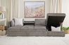 Vivian Queen Pullout Sofa Chai, StyledOpen