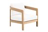 Wesley Outdoor Accent Chair, Angle