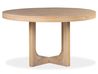 White Oak Round Dining Table &, Front