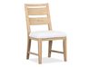 White Oak Round Dining Table &, AngledSideAngle