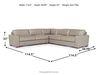 York 3 Piece Sectional, 