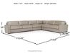 York 5 Piece Sectional, 