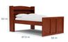 Young Pioneer Bookcase Bed, 