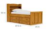 Young Pioneer Bookcase Bed, 