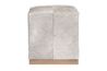 Alder & Tweed Felix Small Ottoman in Frosted Leather, Image 2