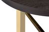 Harper End Table in Espresso & Gold, Image 3