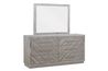 Herringbone Mirror in Gray, Image 2