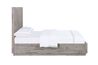 Herringbone Panel Bed w/ Storage in Gray, Queen, Image 3