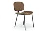 James Side Chair in Mocha Leather, Image 1