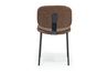 James Side Chair in Mocha Leather, Image 4