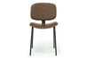 James Side Chair in Mocha Leather, Image 2