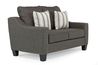 Lucy Loveseat in Charcoal, Image 1