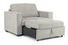 Luigi Twin Sleeper Chair in Gray, Image 2