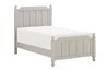 Luxing Panel Bed in Gray, Twin, Image 1