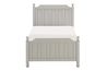 Luxing Panel Bed in Gray, Twin, Image 2