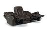 Malibu 3 Power Sofa in Chocolate Leather, Image 4
