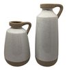 Tilbury Large Ceramic Pitcher in White, Image 1