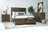 Pine Hill Panel Bed w/ Storage in Brown, Eastern King, Image 7
