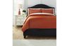 Raleda Coverlet in Orange, Eastern King, Image 3