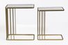Alder & Tweed Retro Nesting Accent Table in Marble, Set of 2, Image 2