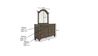 Colston Mirror in Brown, Image 3