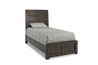 Ruff Hewn Panel Bed in Brown, Twin, Image 1