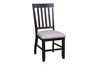 Stone Side Chair in Charcoal, Slat, Image 1