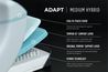 Tempur-Pedic Adapt Medium Hybrid Mattress, Twin XL, Medium, Image 9