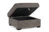 Vivian Storage Cocktail Ottoman in Gray, Image 4