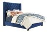 Westerly Upholstered Bed in Blue, Eastern King, Image 1