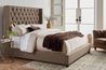 Westerly Upholstered Bed in Brown, Eastern King, Image 4